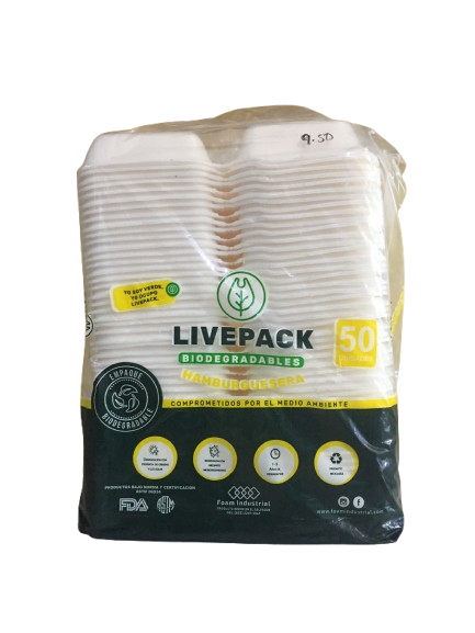 biodegradable 50 burger plates