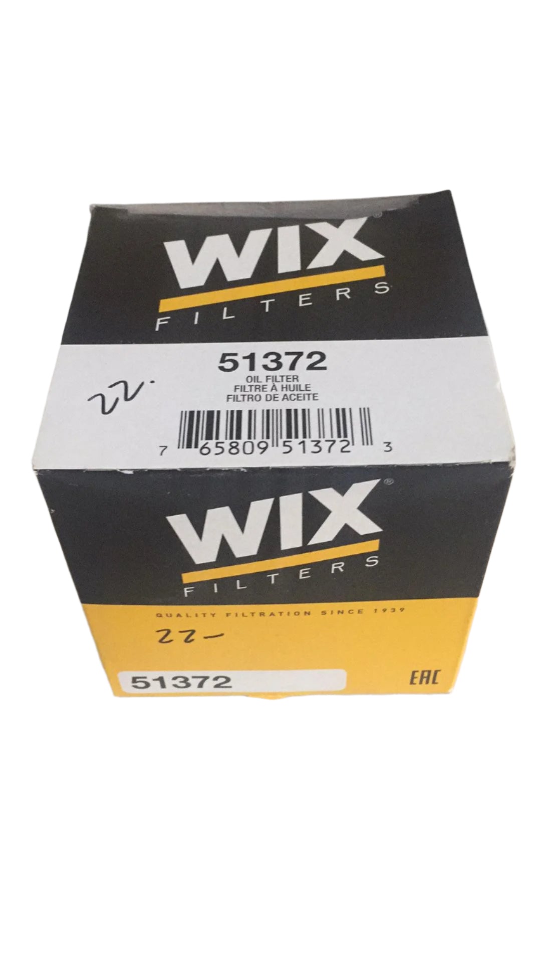 wix oil filter 51372