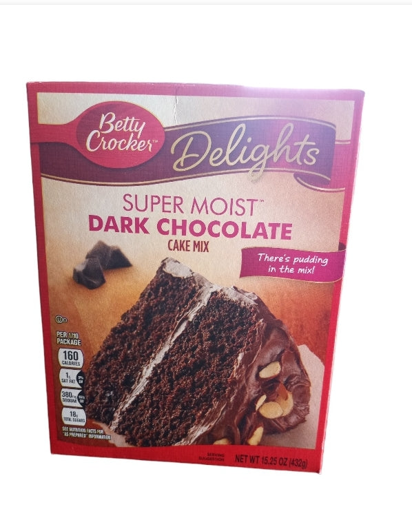 Better crocker SUPER MOIST DARK CHOCOLATE CAKE MIX  432g