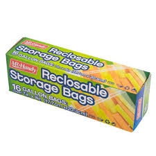 Reclosable storage Bags