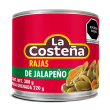 Load image into Gallery viewer, La costeña rajas de jalapeños 380g
