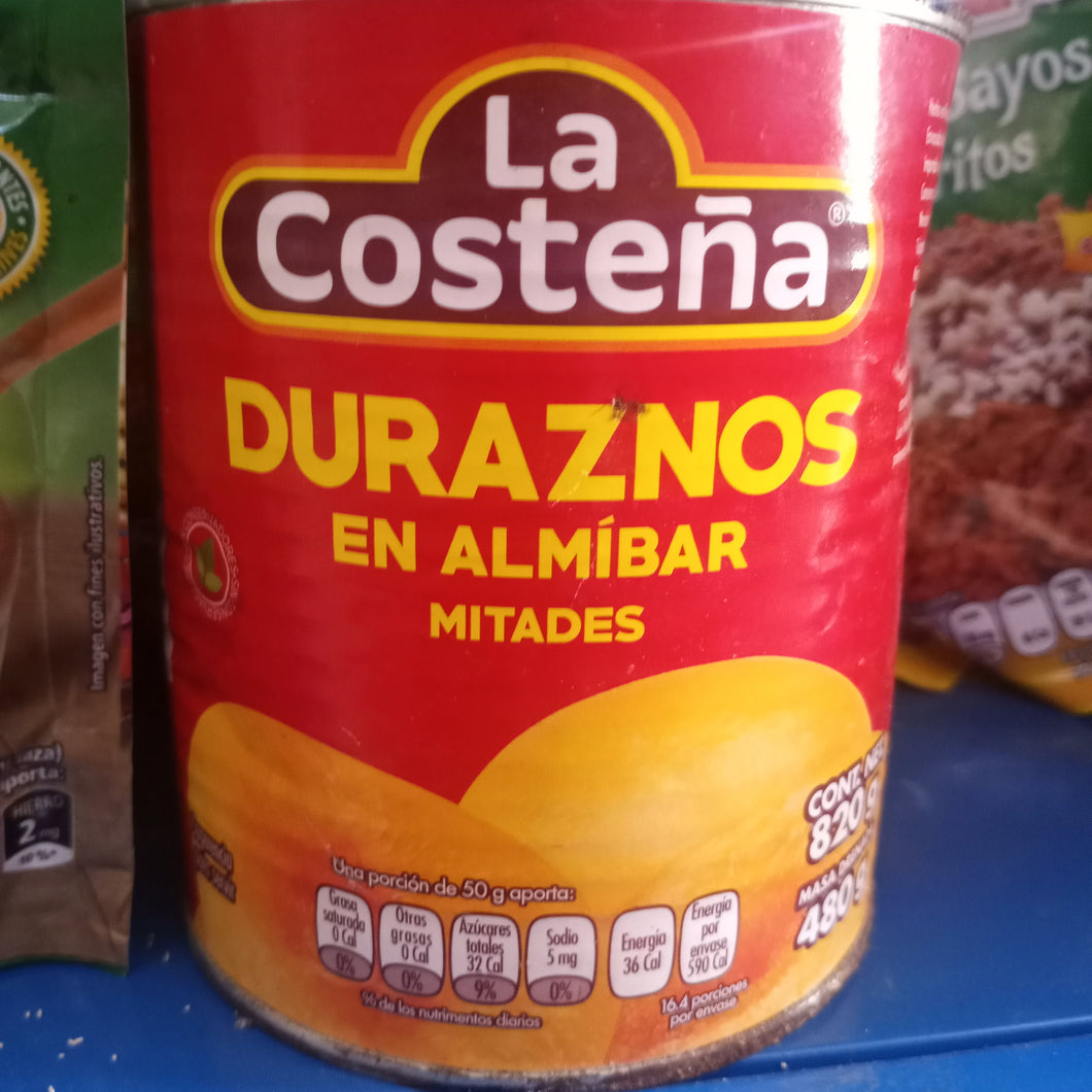 La costeña duraznos 820g