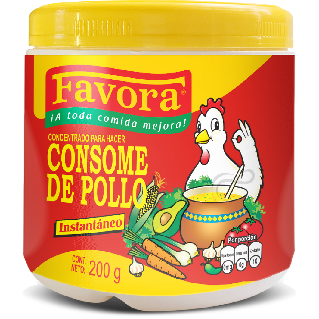 Favora consome de pollo 200g