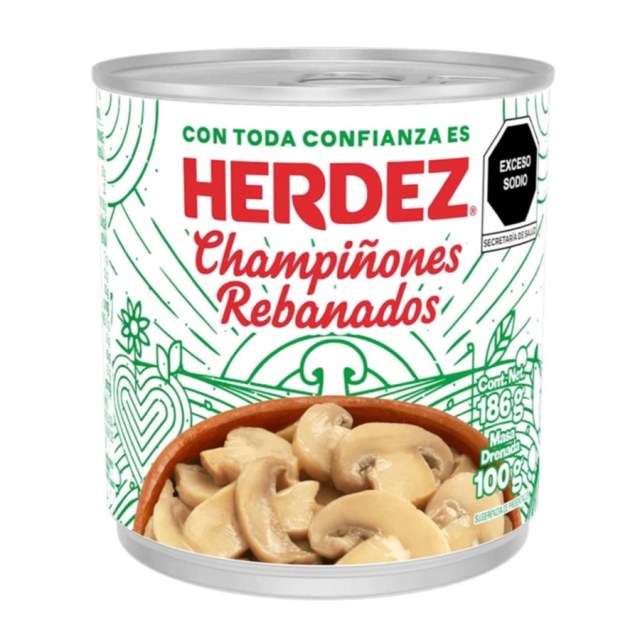 Herdez champiñones rebanadas 186g