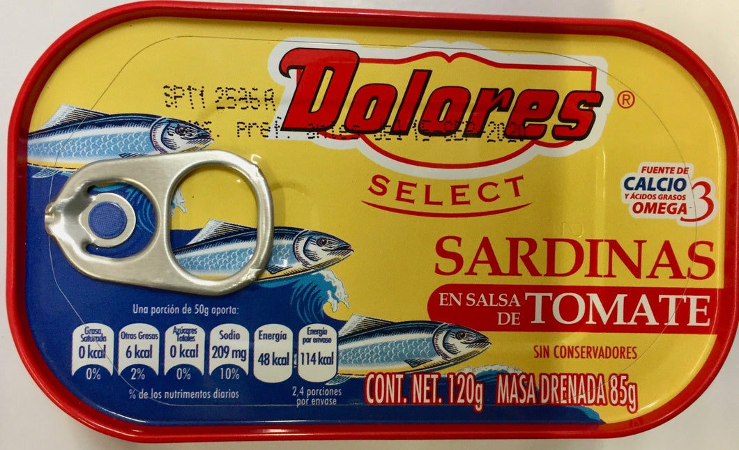 Dolores sardinas en salsa de tomate 120g